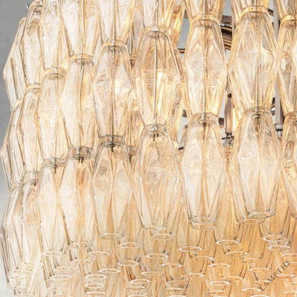 CHIARA CLEAR/ SMOKE GLASS ROUND CHANDELIER 37", 47", 62"