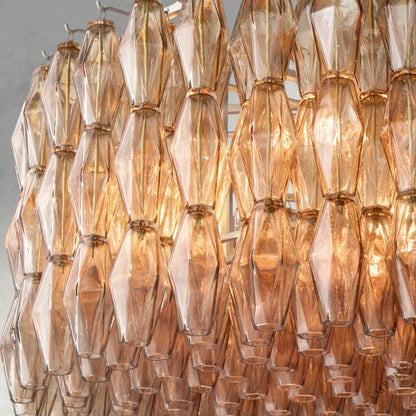 CHIARA CLEAR/ SMOKE GLASS ROUND CHANDELIER 37", 47", 62"
