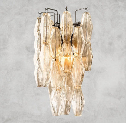 Clear / Bronze CHIARA CLEAR/ SMOKE GLASS SCONCE 19"