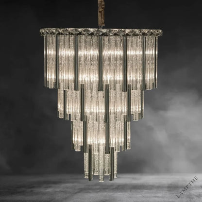 Silver Chimes Chandelier 18"