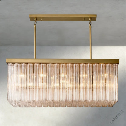 54" / Brass Cielo Rectangular Chandelier 54", 73"