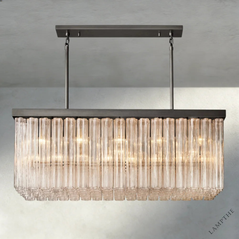 54" / Bronze Cielo Rectangular Chandelier 54", 73"