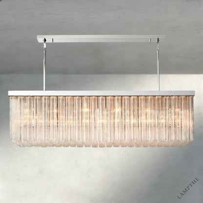73" / Nickle Cielo Rectangular Chandelier 54", 73"