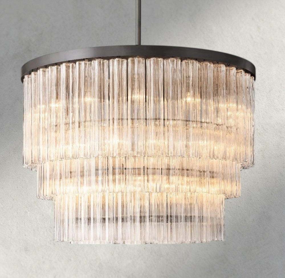 48" / Bronze Cielo Three-Tier Round Chandelier 36", 48"