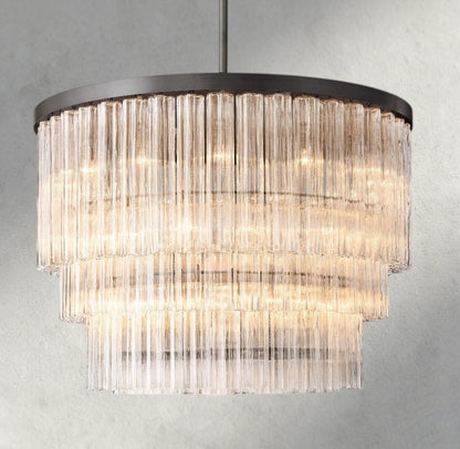 48" / Bronze Cielo Three-Tier Round Chandelier 36", 48"
