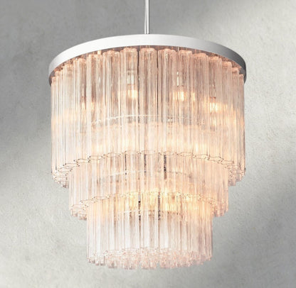 36" / Nickle Cielo Three-Tier Round Chandelier 36", 48"