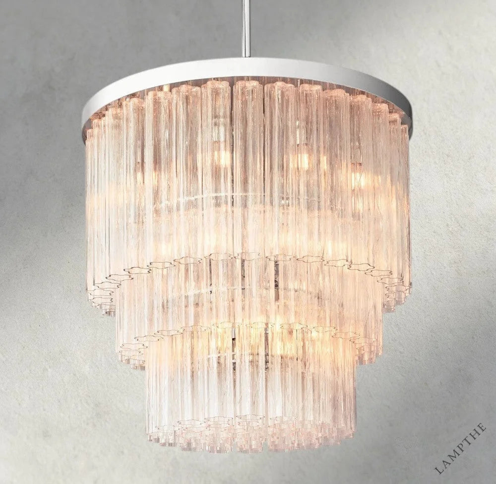 36" / Nickle Cielo Three-Tier Round Chandelier 36", 48"