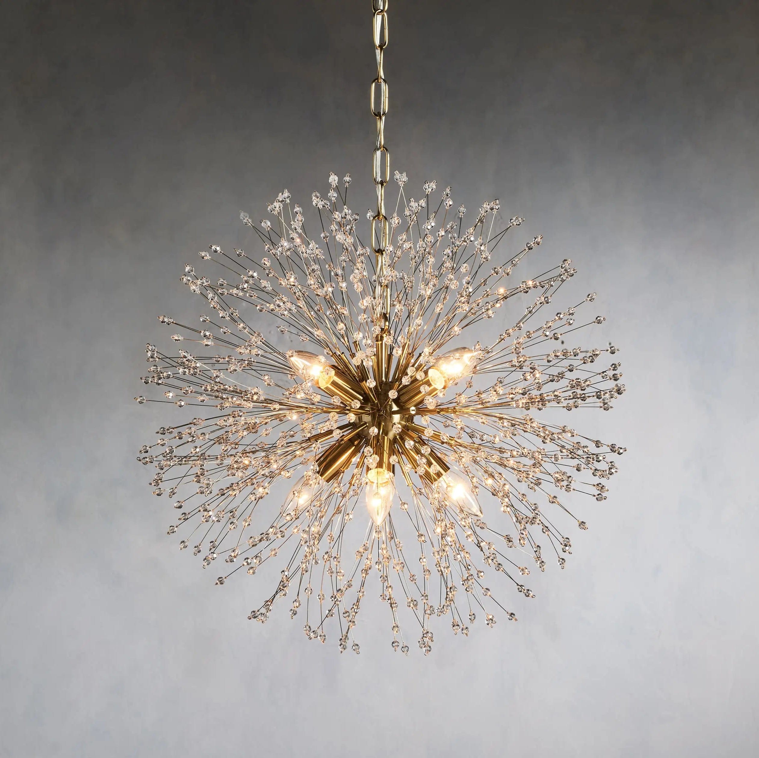 22" / Brass Dandelion Round Chandelier 22", 30", 43"