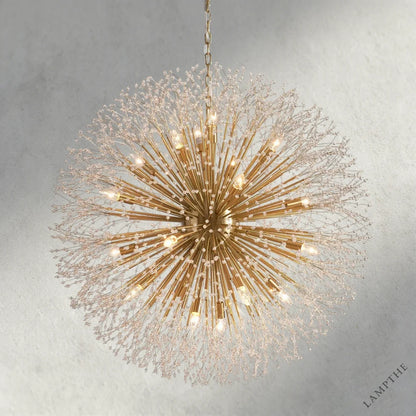 43" / Brass Dandelion Round Chandelier 22", 30", 43"