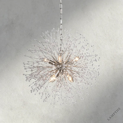 22" / Silver Dandelion Round Chandelier 22", 30", 43"