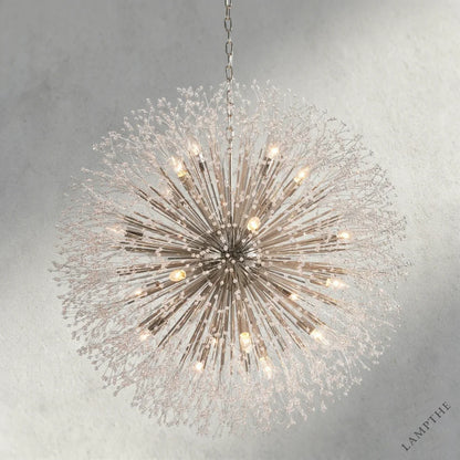 43" / Silver Dandelion Round Chandelier 22", 30", 43"