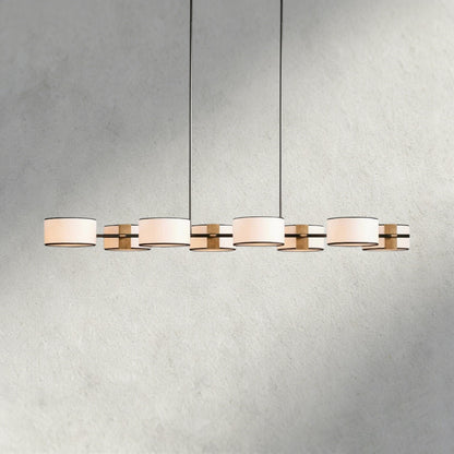 BLACK & WHITE Daphne Linear Chandelier 62"