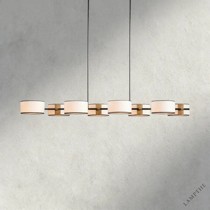 BLACK & WHITE Daphne Linear Chandelier 62"
