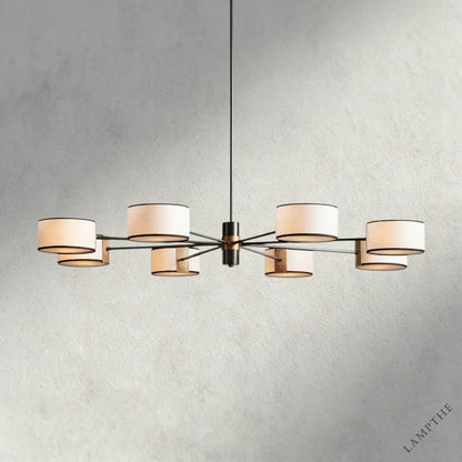60" / BLACK & WHITE Daphne Round Chandelier 48", 60"