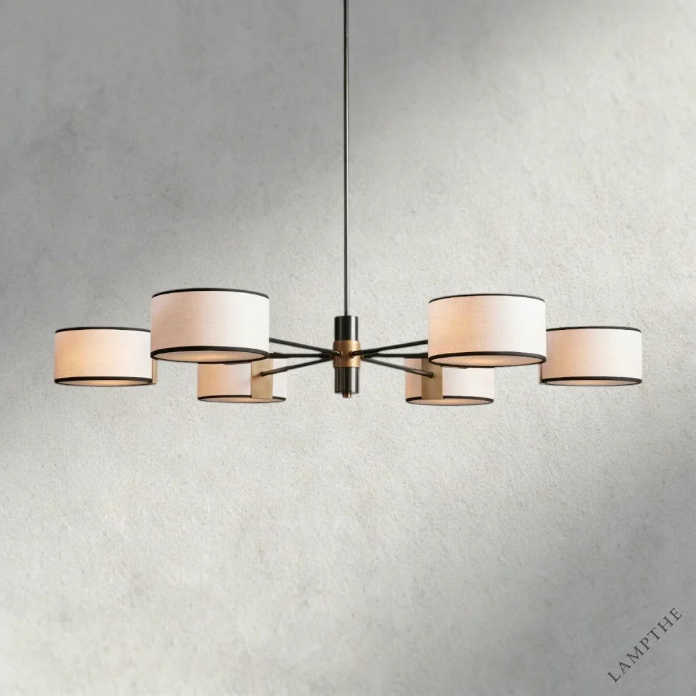 48" / BLACK & WHITE Daphne Round Chandelier 48", 60"