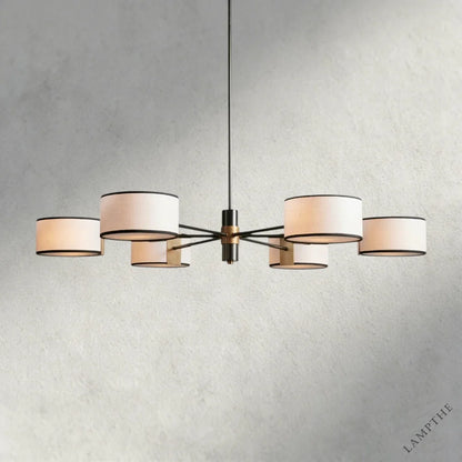48" / BLACK & WHITE Daphne Round Chandelier 48", 60"