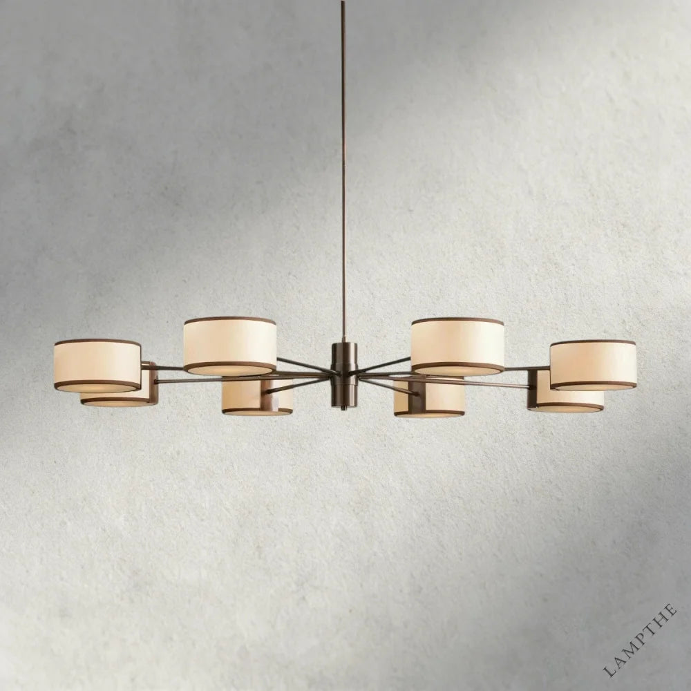 60" / ECRU Daphne Round Chandelier 48", 60"