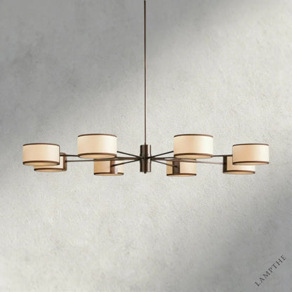60" / ECRU Daphne Round Chandelier 48", 60"