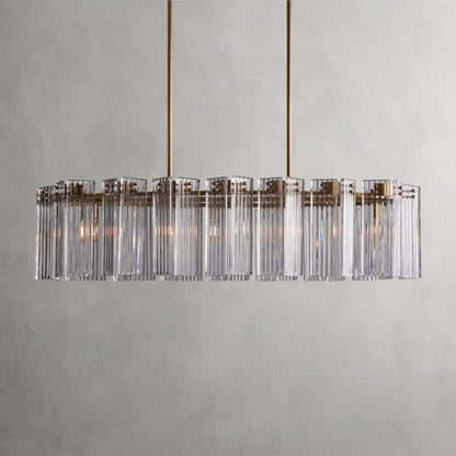 51" / Brass / Clear Delsie Oval Chandelier 51", 63", 72"