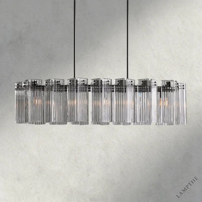 51" / Bronze / Clear Delsie Oval Chandelier 51", 63", 72"