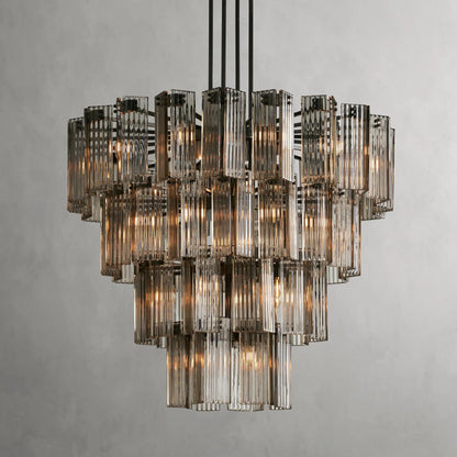 48" / Bronze / Smoke Delsie Round Chandelier 38", 48", 60"