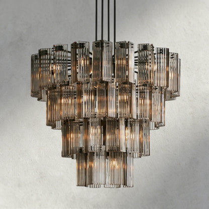 48" / Bronze / Smoke Delsie Round Chandelier 38", 48", 60"