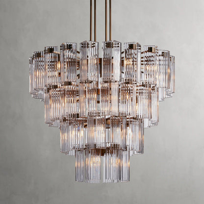 48" / Brass / Clear Delsie Round Chandelier 38", 48", 60"