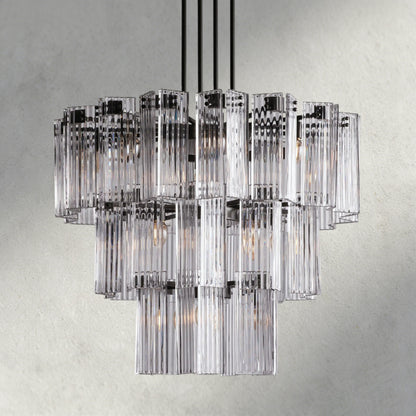38" / Bronze / Clear Delsie Round Chandelier 38", 48", 60"