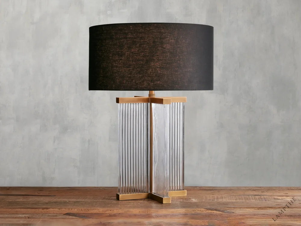 Brass / Clear / Black Delsie Table Lamp