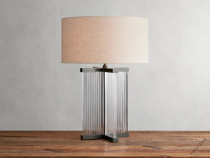 Bronze / Clear / Flax Delsie Table Lamp