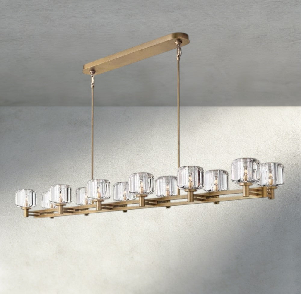 Demaret double Linear chandelier 54", 72"