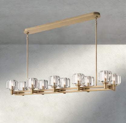 Demaret double Linear chandelier 54", 72"