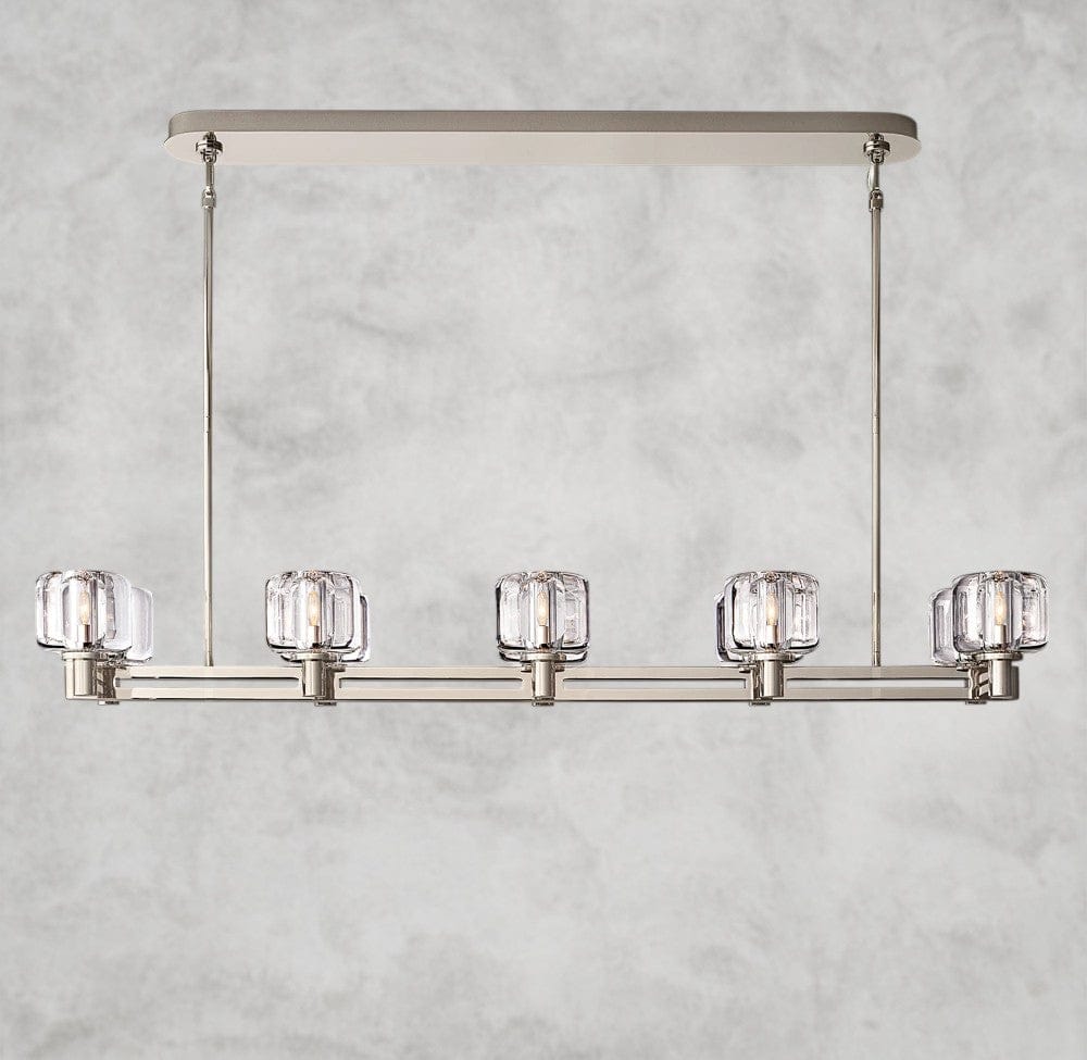 54" / Nickle Demaret double Linear chandelier 54", 72"