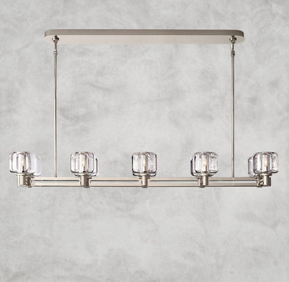 54" / Nickle Demaret double Linear chandelier 54", 72"