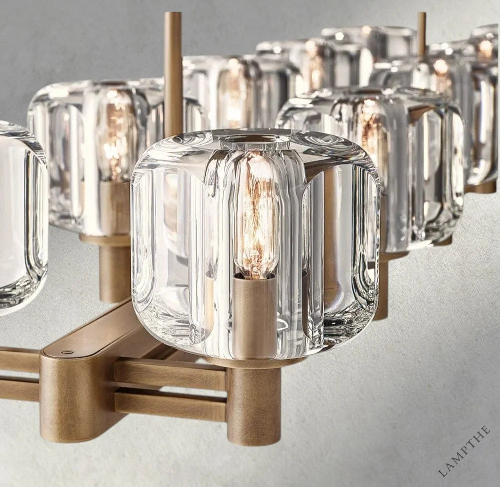 Demaret double Linear chandelier 54", 72"