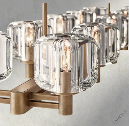 Demaret double Linear chandelier 54", 72"