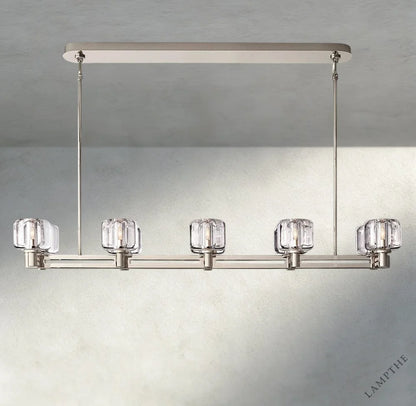 54" / Nickle Demaret double Linear chandelier 54", 72"
