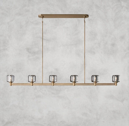 72" / Brass Demaret Linear Chandelier 54", 72"