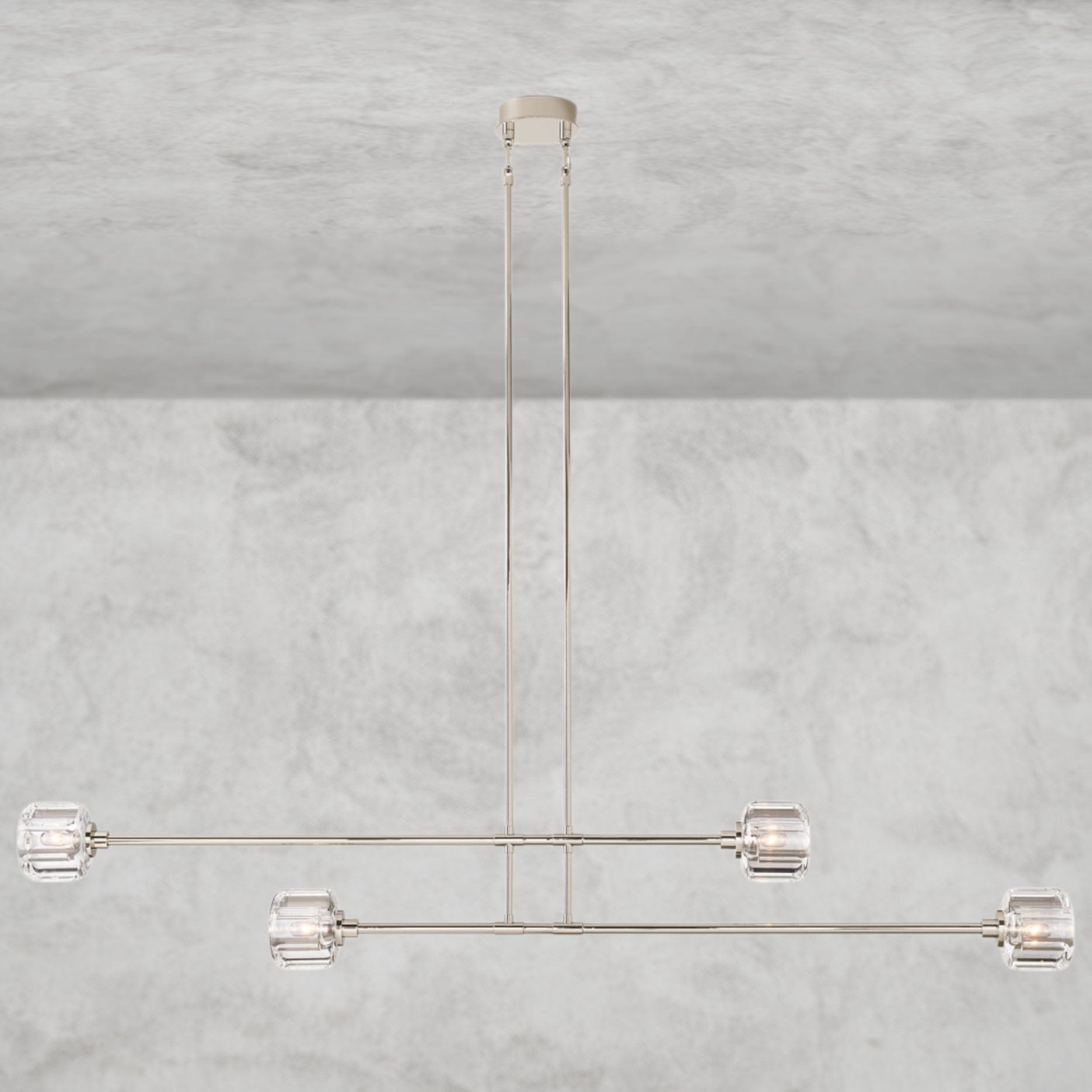 72" / Nickle Demaret Mobile Linear Chandelier 54", 72"