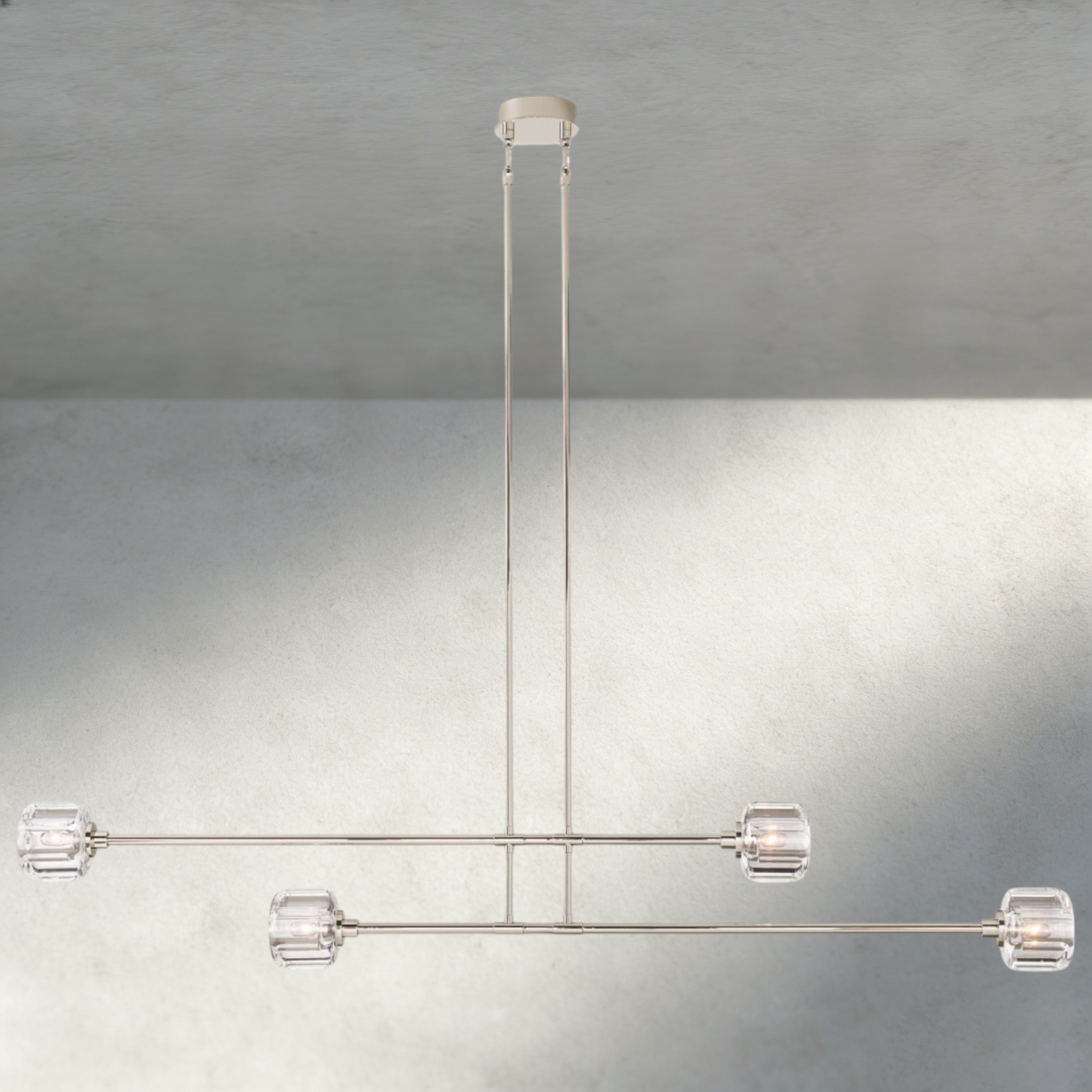 72" / Nickle Demaret Mobile Linear Chandelier 54", 72"