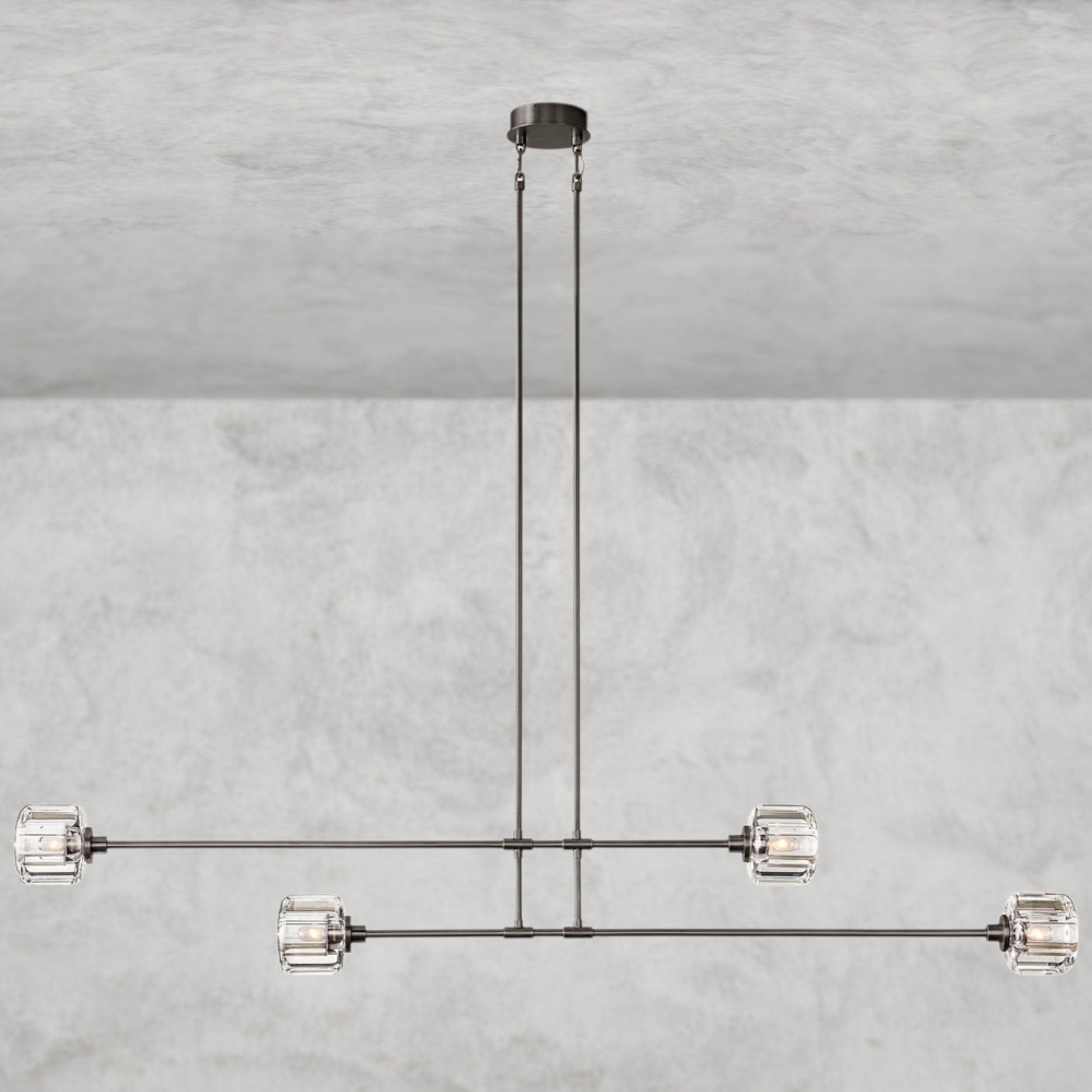 72" / Bronze Demaret Mobile Linear Chandelier 54", 72"