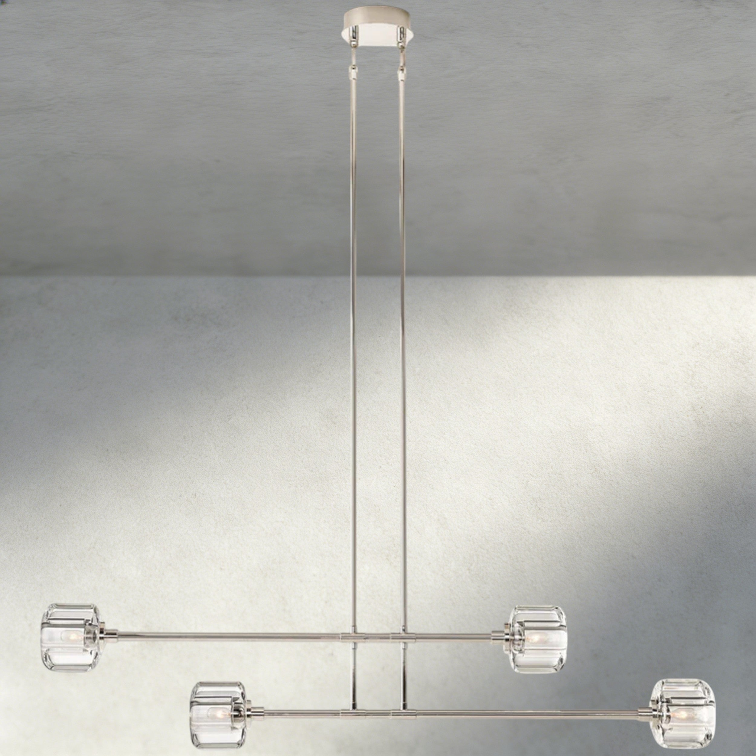 54" / Nickle Demaret Mobile Linear Chandelier 54", 72"