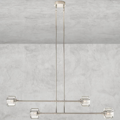 54" / Nickle Demaret Mobile Linear Chandelier 54", 72"