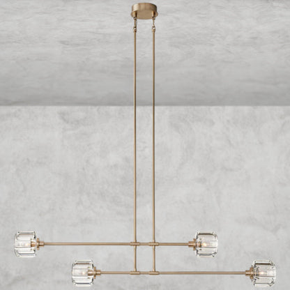 54" / Brass Demaret Mobile Linear Chandelier 54", 72"