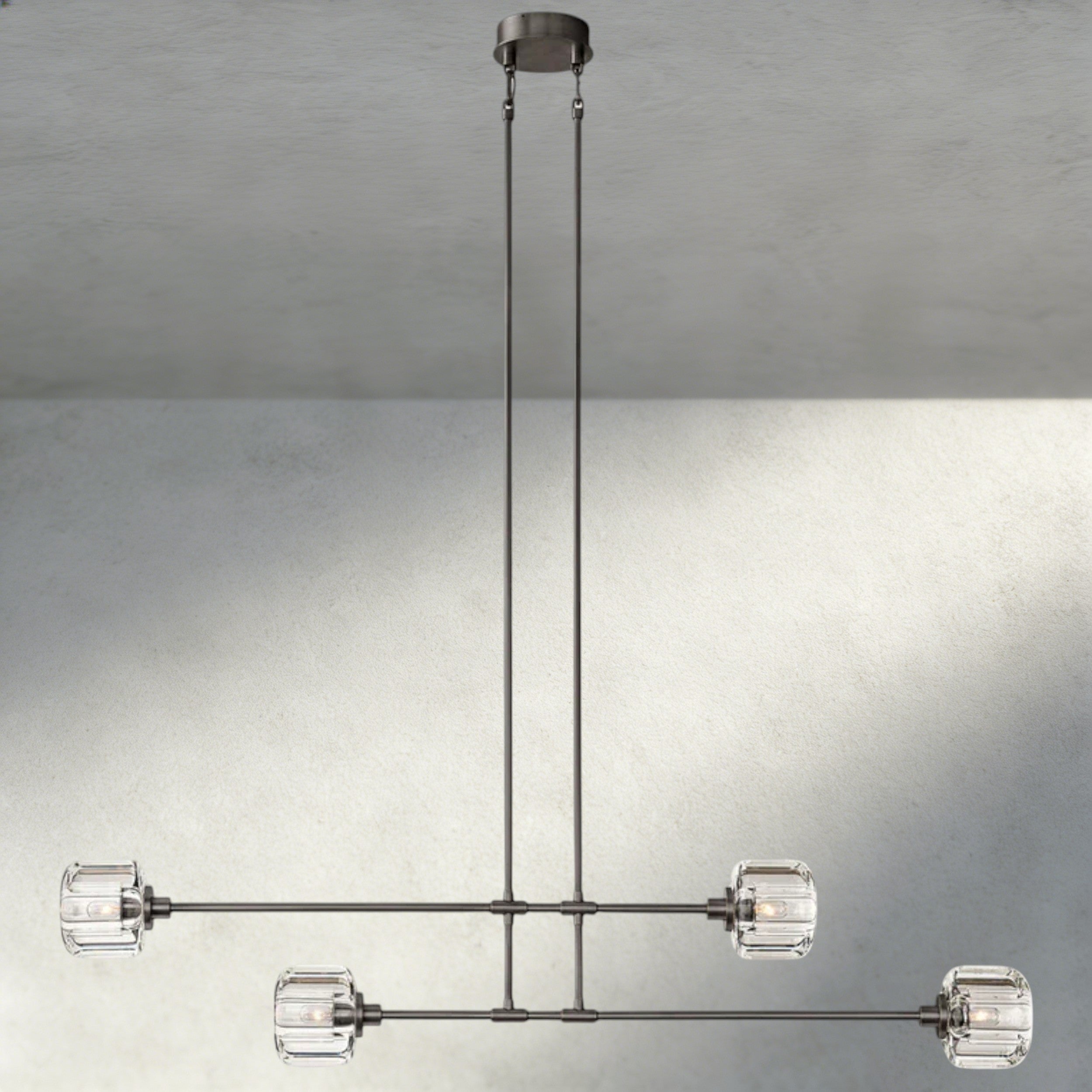 54" / Bronze Demaret Mobile Linear Chandelier 54", 72"
