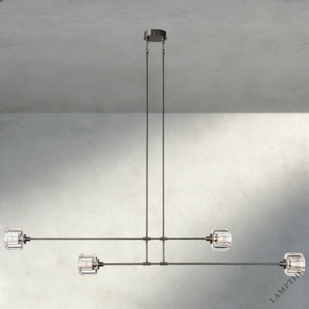 72" / Bronze Demaret Mobile Linear Chandelier 54", 72"