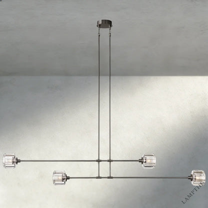 72" / Bronze Demaret Mobile Linear Chandelier 54", 72"