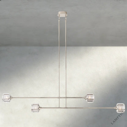 72" / Nickle Demaret Mobile Linear Chandelier 54", 72"