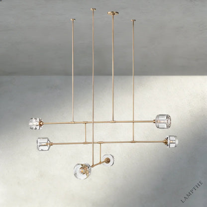 62" / Brass Demaret Mobile Round Chandelier 48", 62"