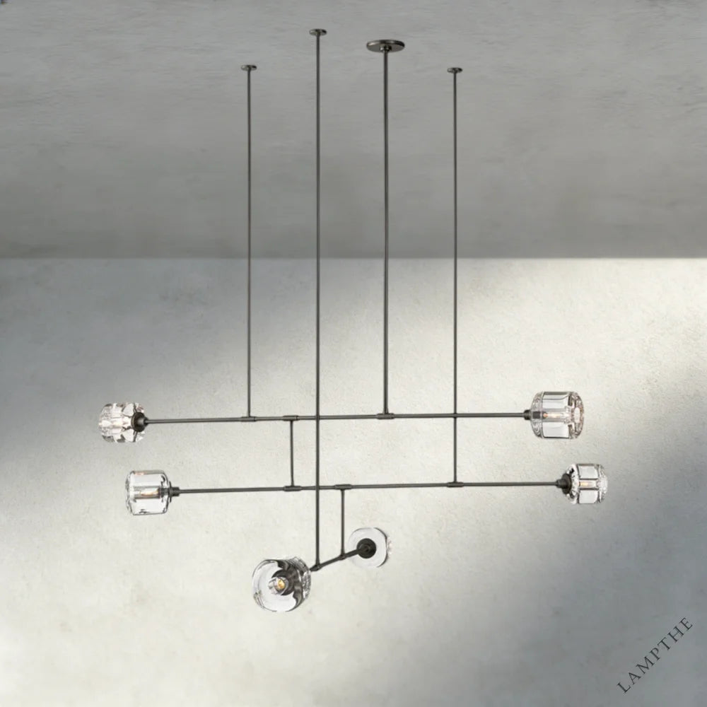 62" / Bronze Demaret Mobile Round Chandelier 48", 62"